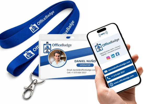 Kit de Gafete NFC Completo — Horizontal