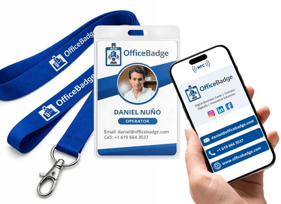 Kit de Gafete NFC Completo — Vertical